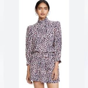 Zadig & Voltaire Rivali Print Leo Robe mini Dress, size XS